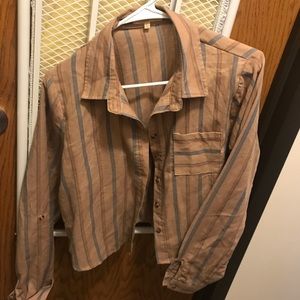 Button up Crop Shirt